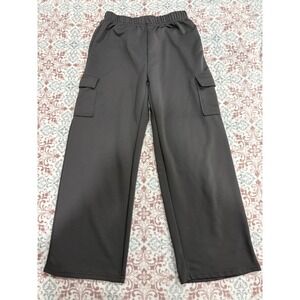 Dazy Cargo Pants Mens XL Gray Wide Leg Elastic Waist Polyester Streetwear sz 250